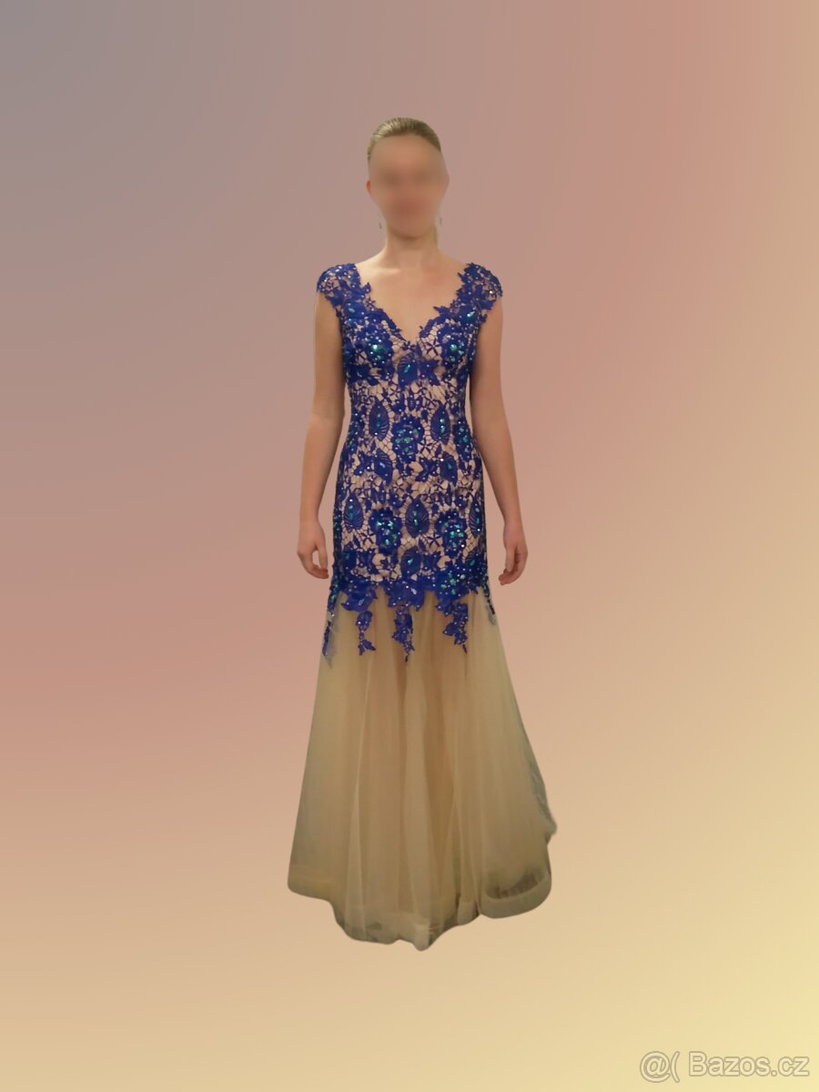 Plesové šaty vel.4 (cca 36-38) - 5