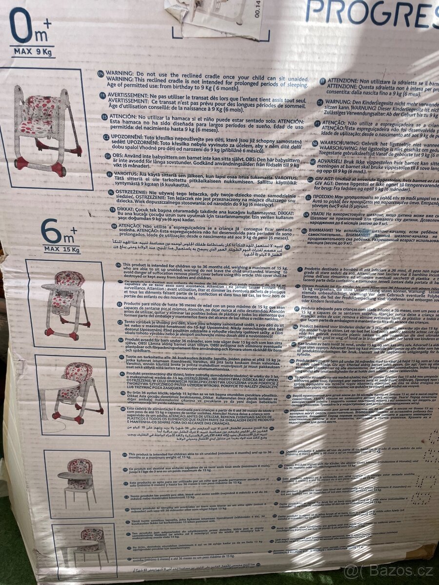 Jidelní židlička chicco polly progres5 - 5