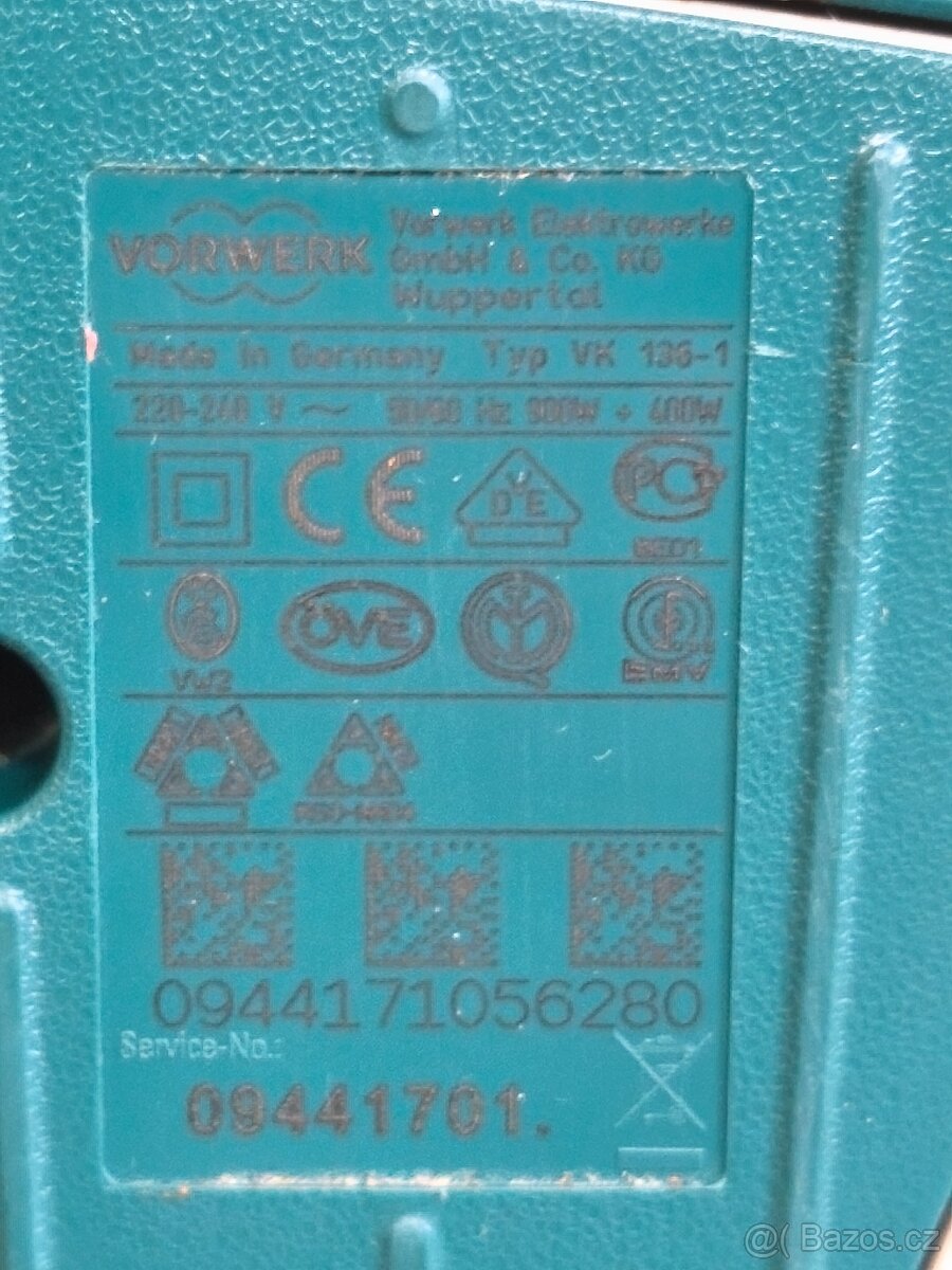 Prodám Vysavač VORWERK KOBOLD 136 s elektronickou klepaci hl - 5