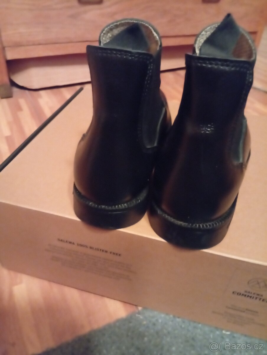 kožená perka, vel.38 černá - 5