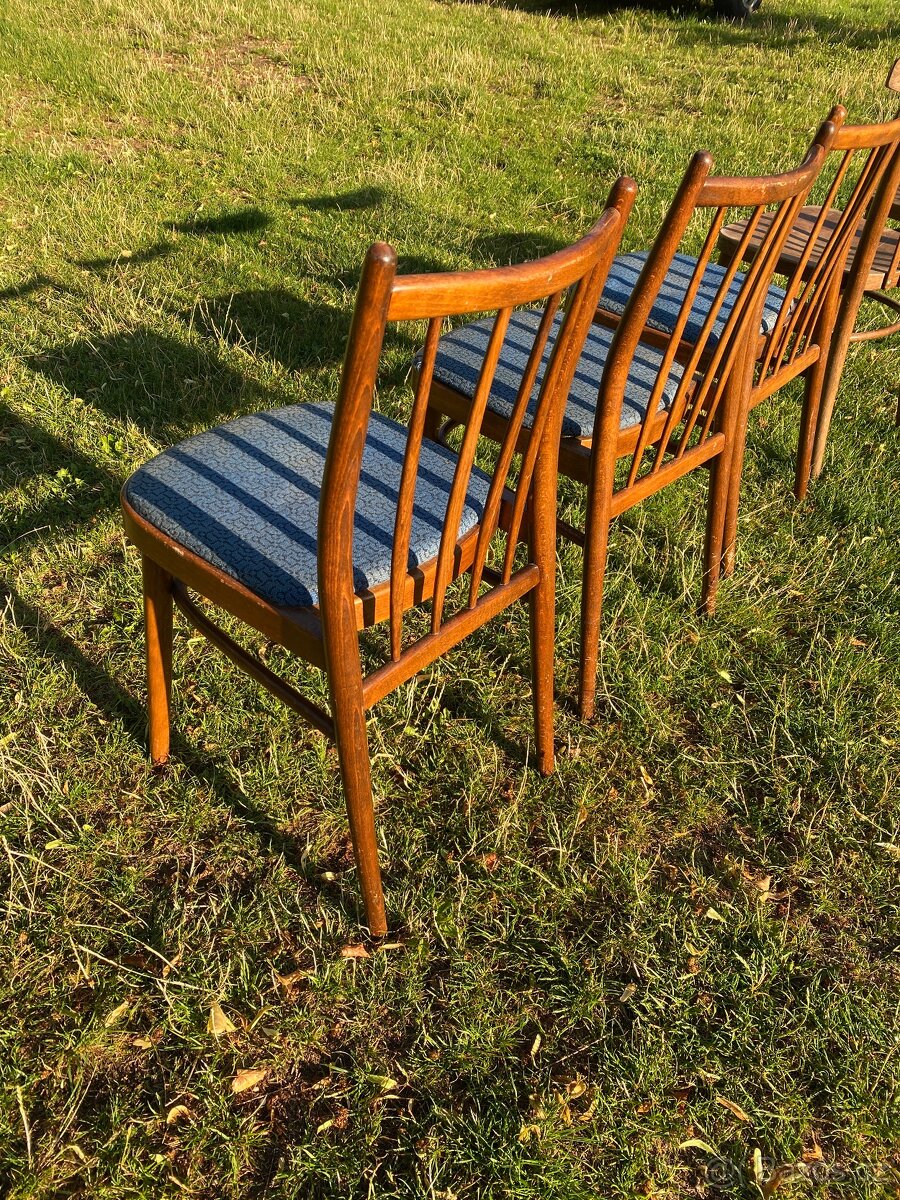 židle staré židle dřevěné židle ton retro nábytek židle - 5