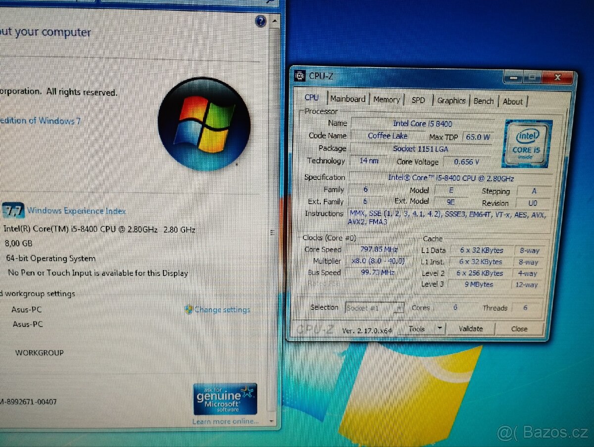 Stolní PC ASUS Intel i5, 8 GB RAM, Radeon R7, SSD - 5