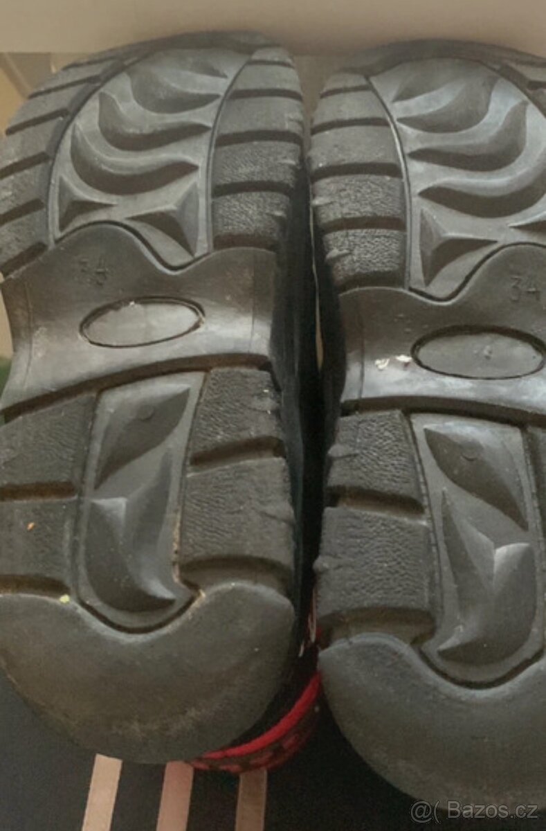 Chlapecké zimní boty na suchý zip vel.34 - 5