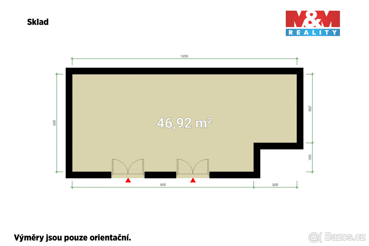 Pronájem skladu, 47 m², Plzeň, ul. Sousedská - 5