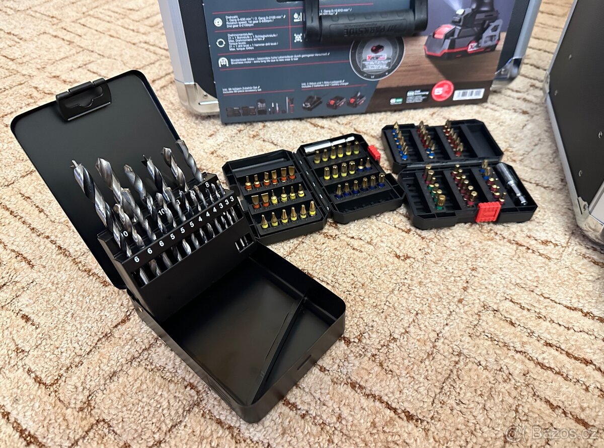 Parkside Performance Aku vrtačka s příklepem - SADA - 5