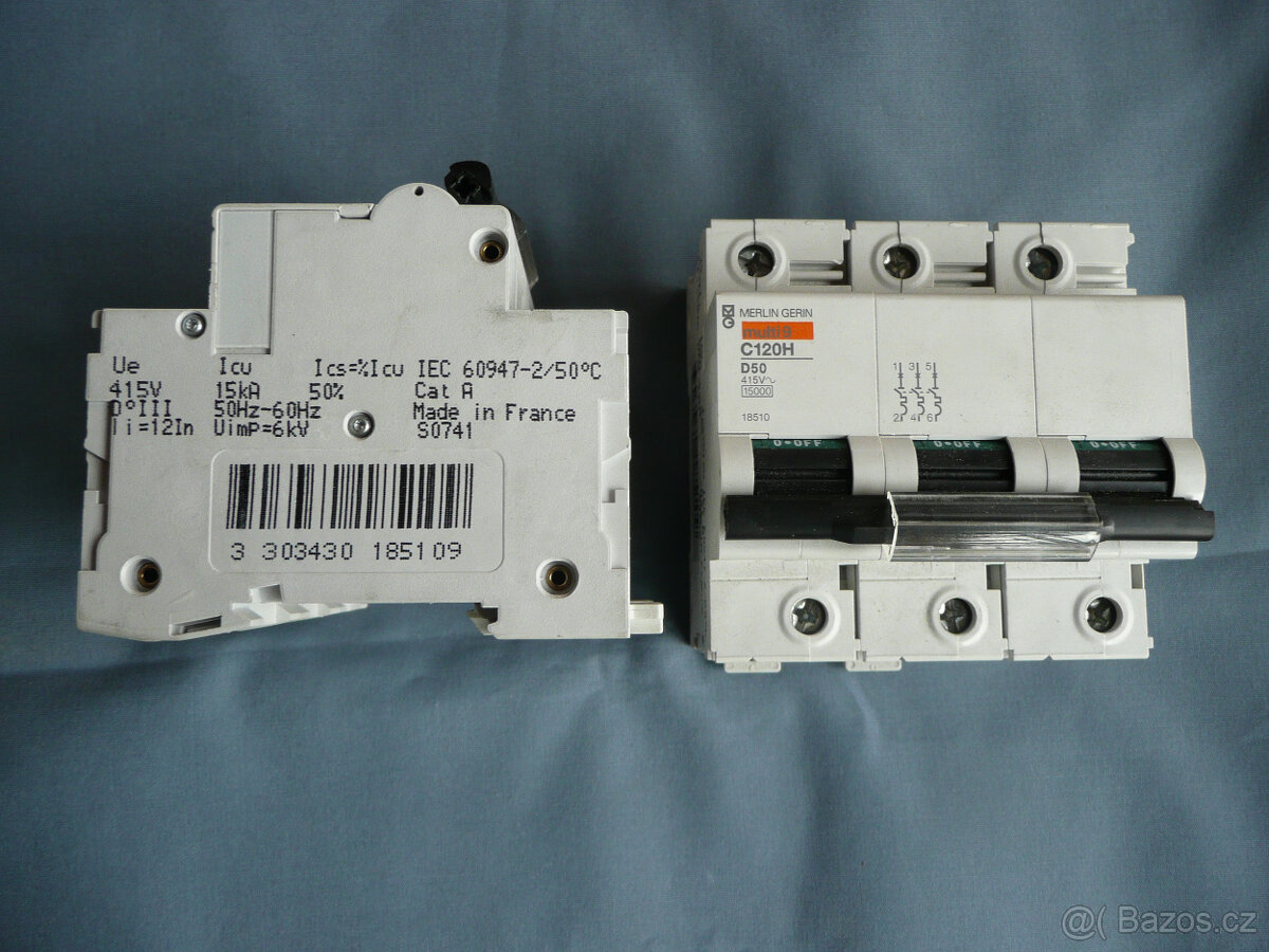 Jedno, dvou a třífázové jističe - 5