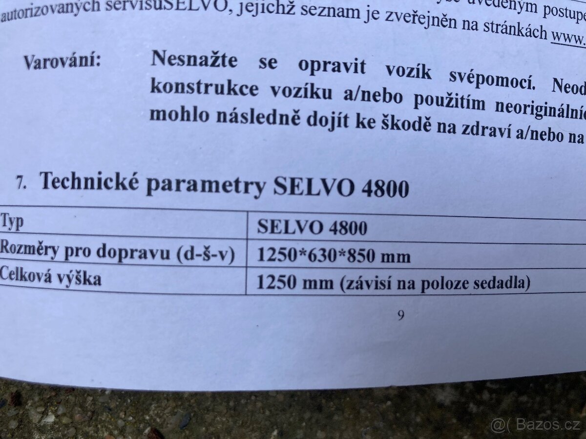 Elektrický vozík Selvo 4800