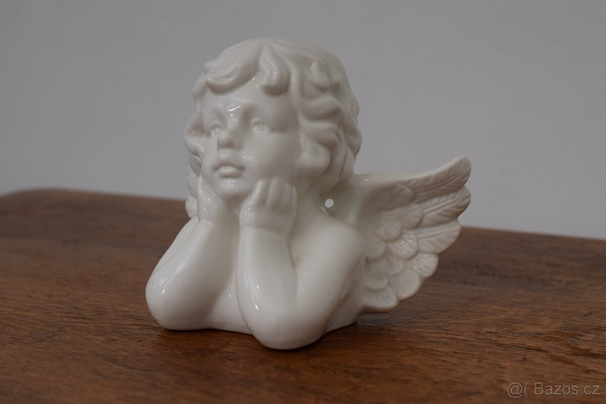 krásná starožitná soška anděla - 5