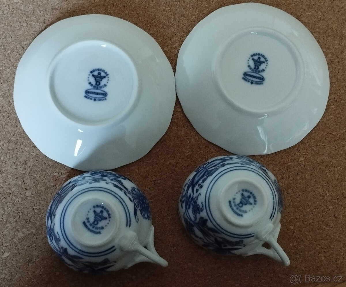 pravý cibulák, hrnky/šálky s podšálky, Dubí - 5