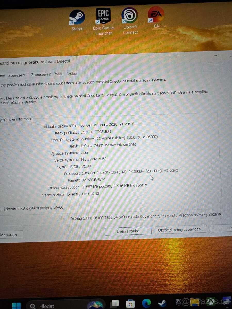 Herní notebook Acer Nitro ZÁRUKA - 5