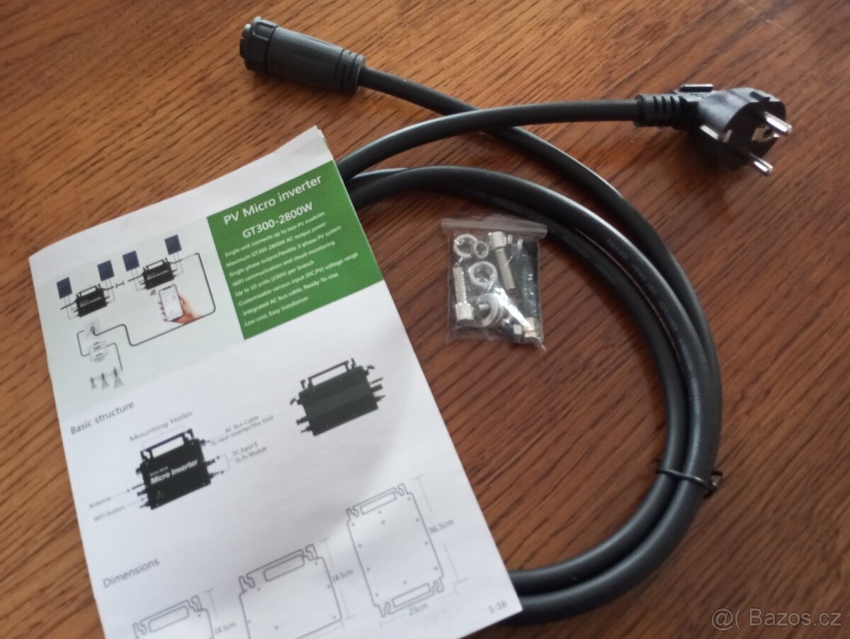 solární střídač MPPT mikro invertor 800 W s WiFi - 5