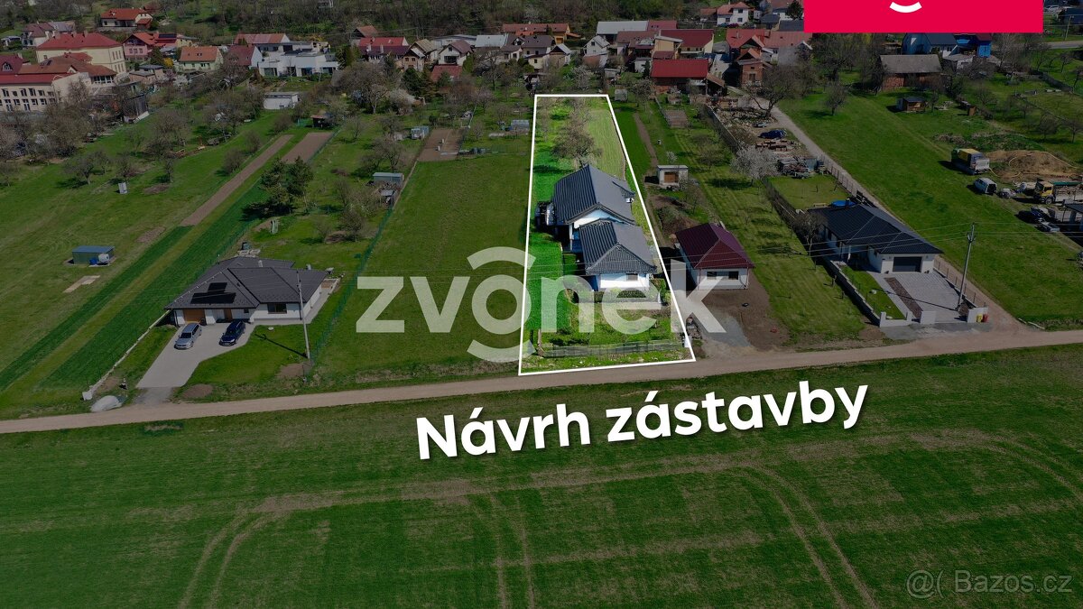 Téměř rovinatý stavební pozemek v příjemném a klidném pro... - 5