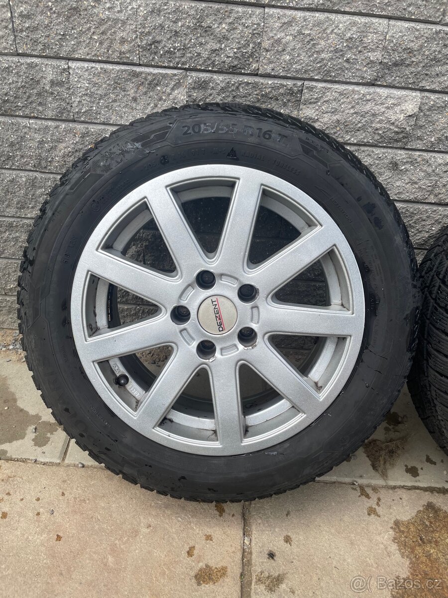 Alu 16” Dezent + Barum Polaris 6 205/55 R16 91 T Zimní - 5