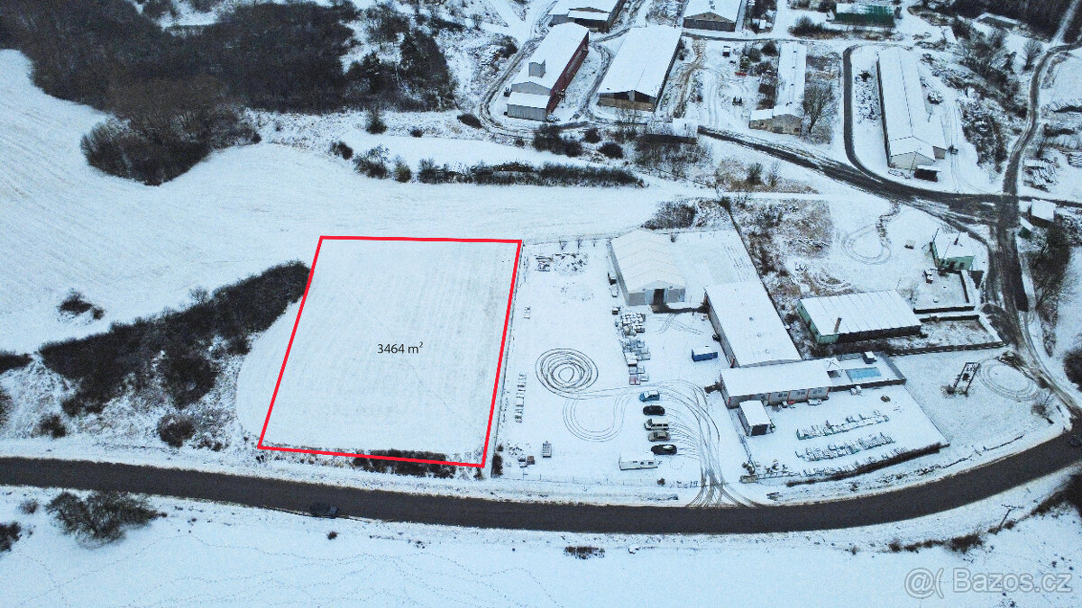 Na prodej komerční pozemek (3.464 m2),Trnava u Třebíče - 5