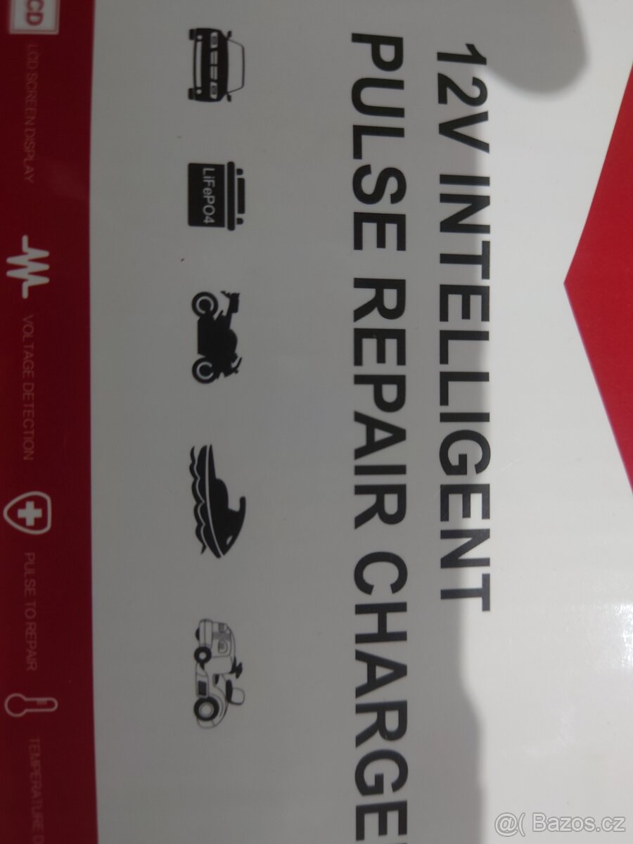 Inteligentní impulzní autonabíječka 12V, 8A, nová. - 5