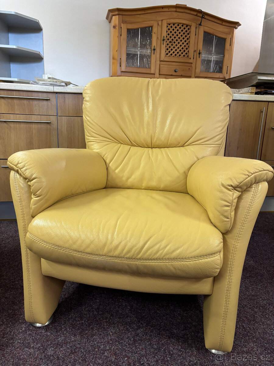 Kožená sedací souprava moderní design Německá výroba - 5