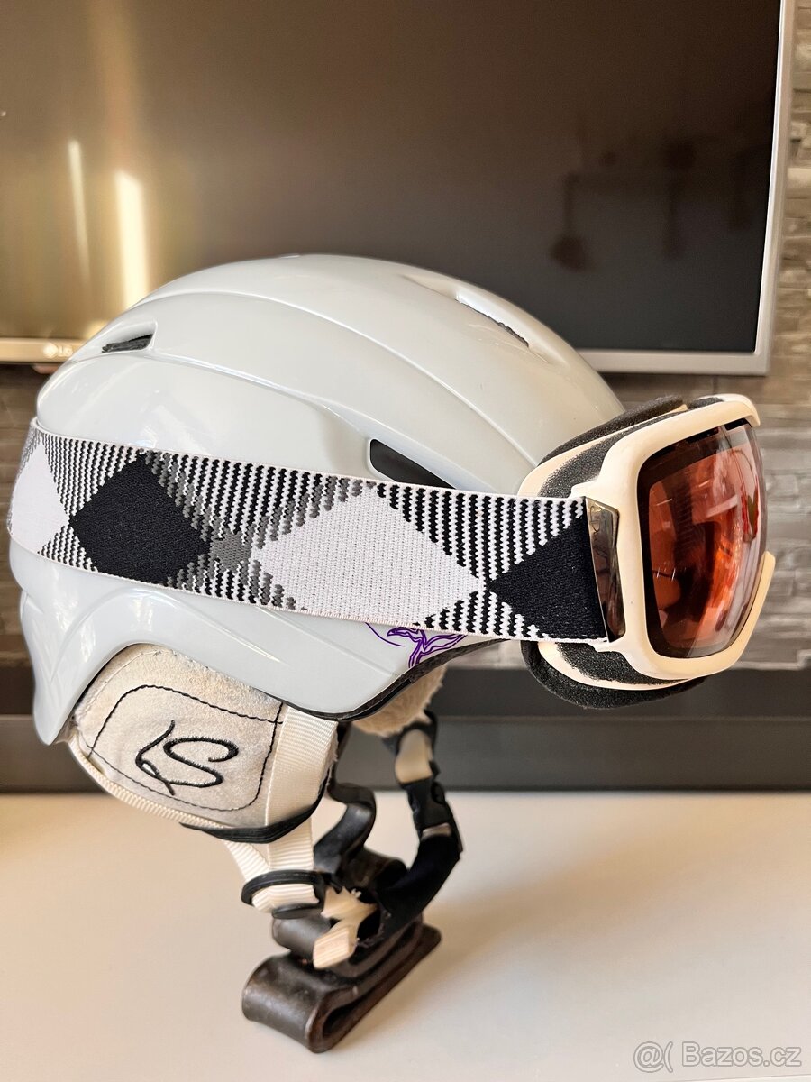 Lyžařská helma přilba M/L + brýle - 5
