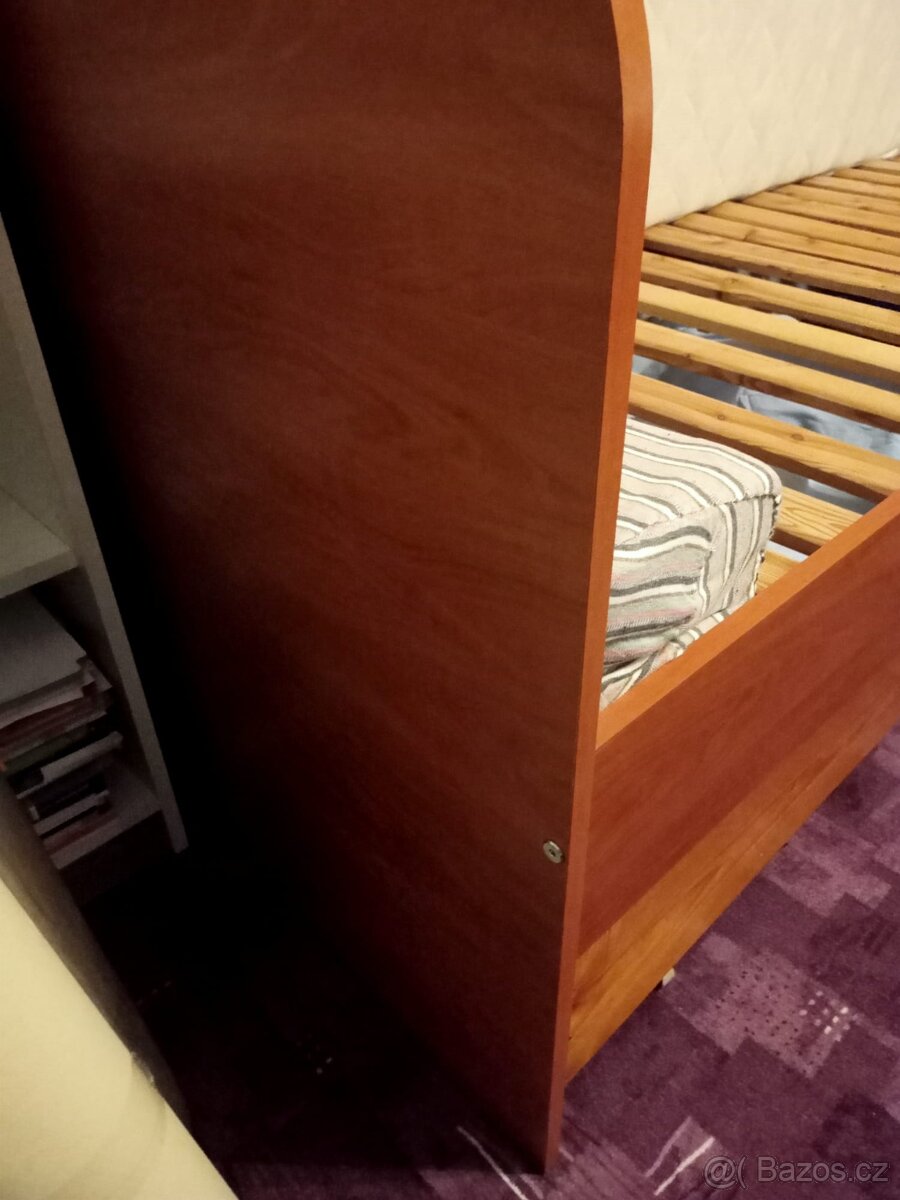 Postel 90x220 cm (bez matrace) - 5