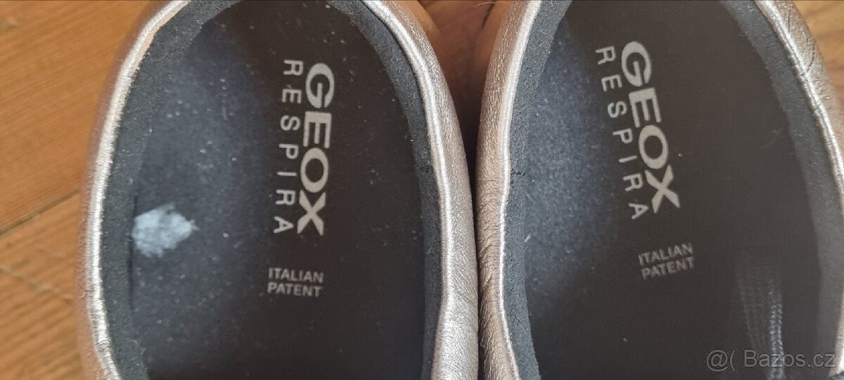 Dámské kožené zlaté boty GEOX - 5