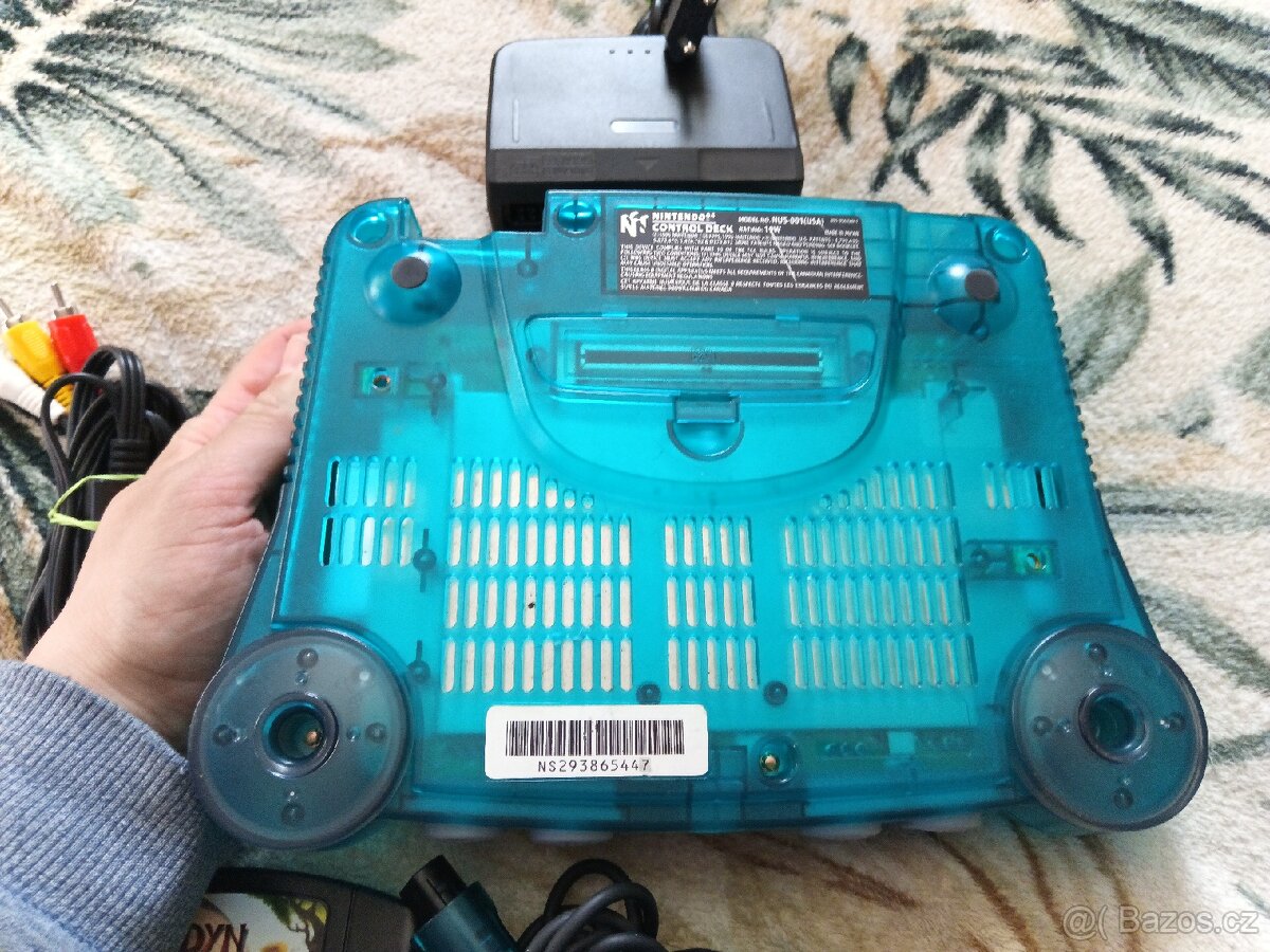 N64 Nintendo 64 Blue USA + Hra - 5