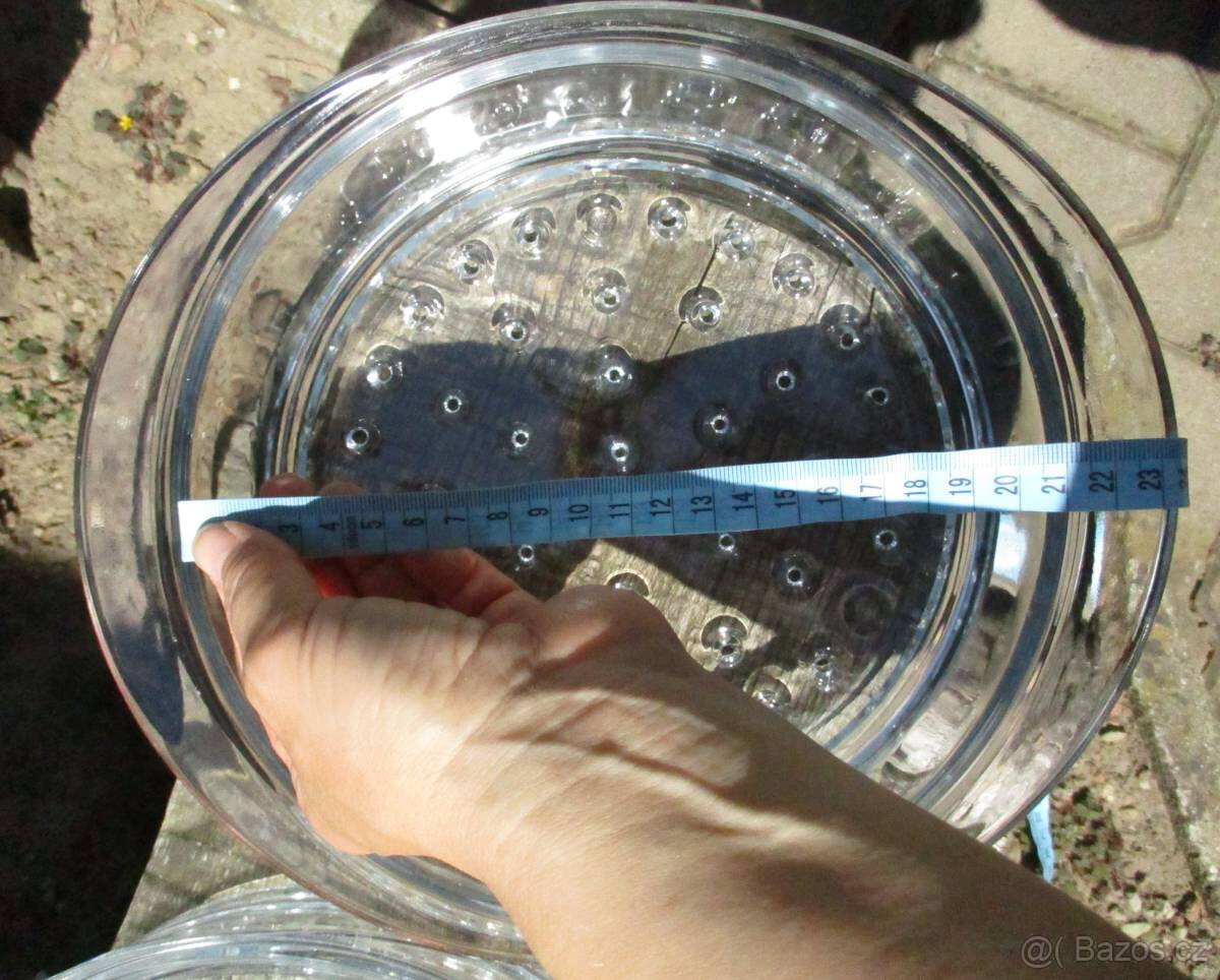 Skleněné parní nástavce s poklicí set 4ks - 5