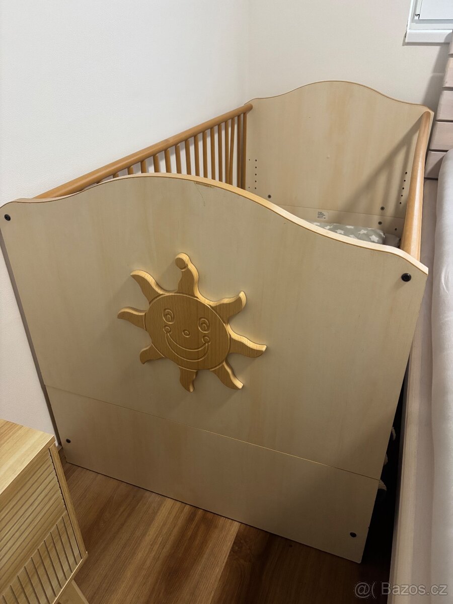 Dětská postýlka s přebalovacím pultem - 5