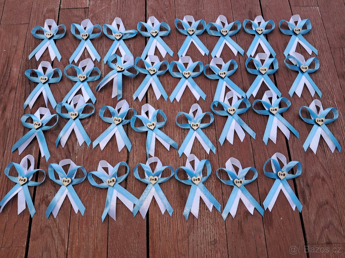 Svatební výzdoba a doplňky v modré a přírodní - 5