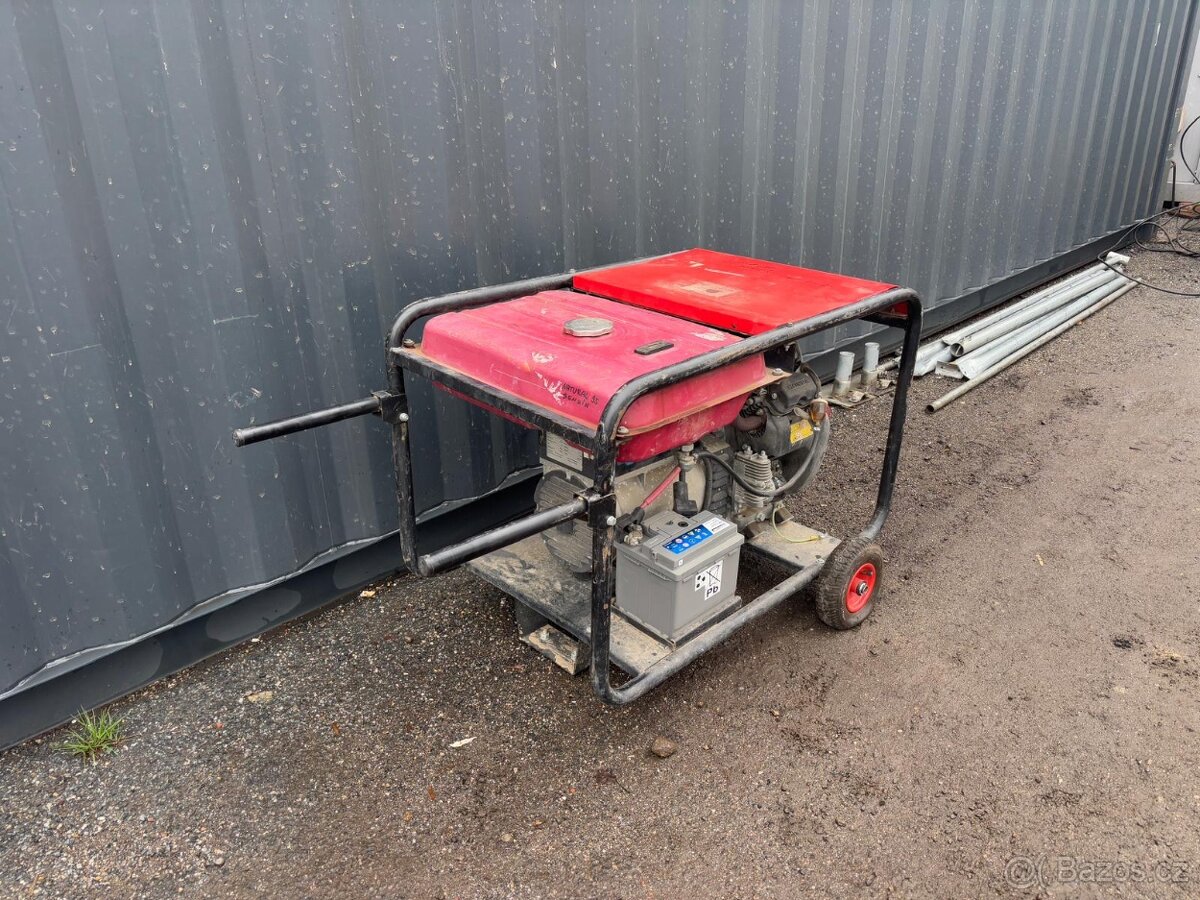 Benzíná elektrocentrála s el. startováním, skladem - 5