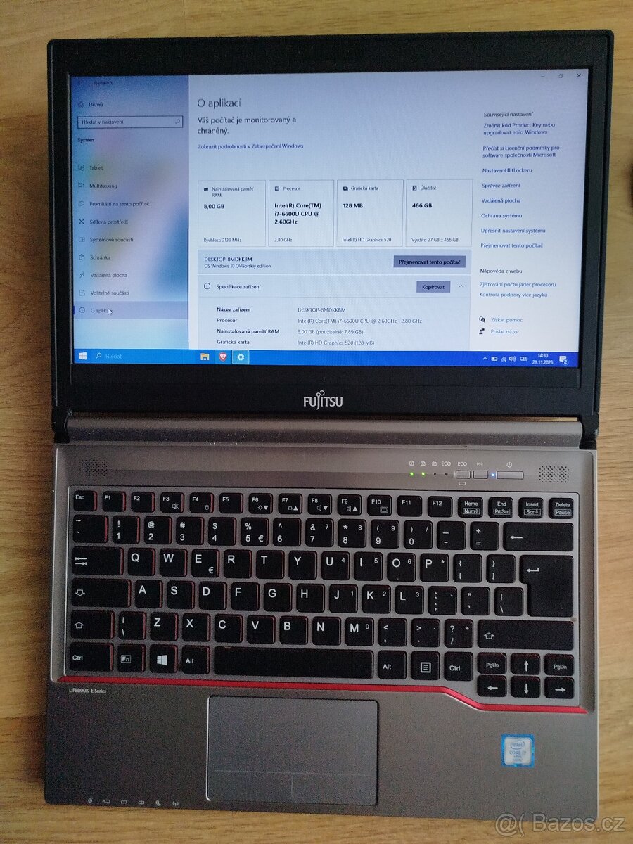 Notebook Fujitsu LifeBook E Series Intel Core i7 - 5