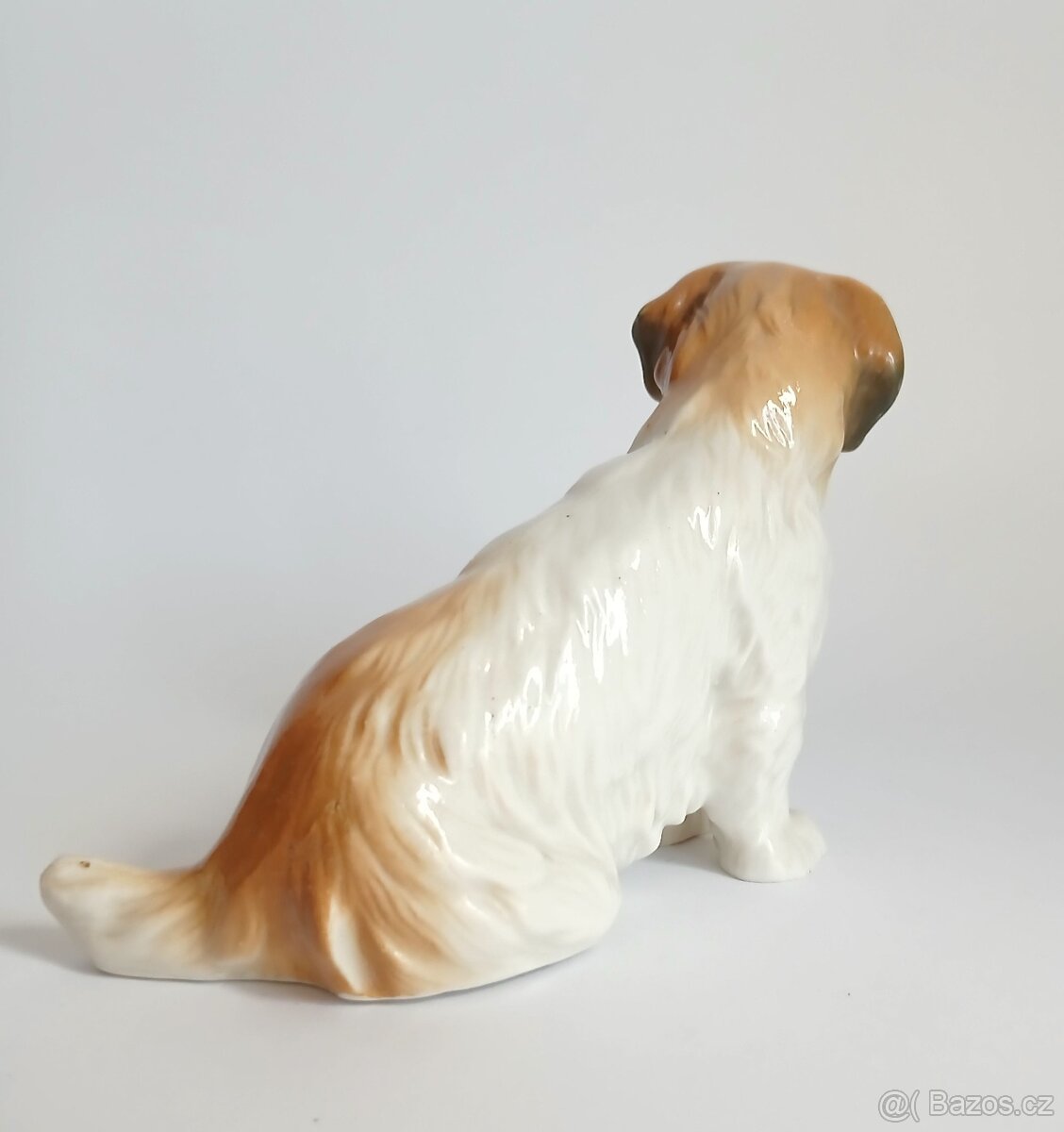 Starožitná porcelánová figura pejska - ENS - Německo - 5