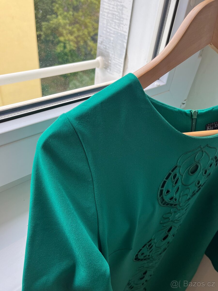 Tyrkysové šaty, velikost 36 - 5