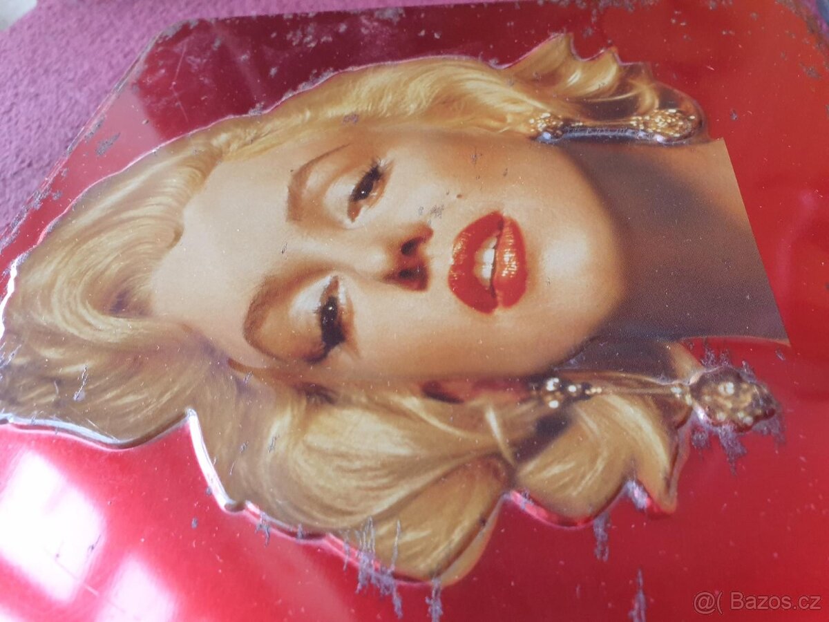 💥RETRO stará plechová krabice Marilyn Monroe - 5