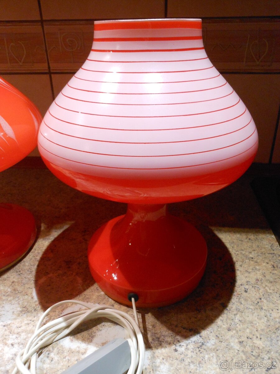 RETRO SKLENĚNÁ LAMPA - 5