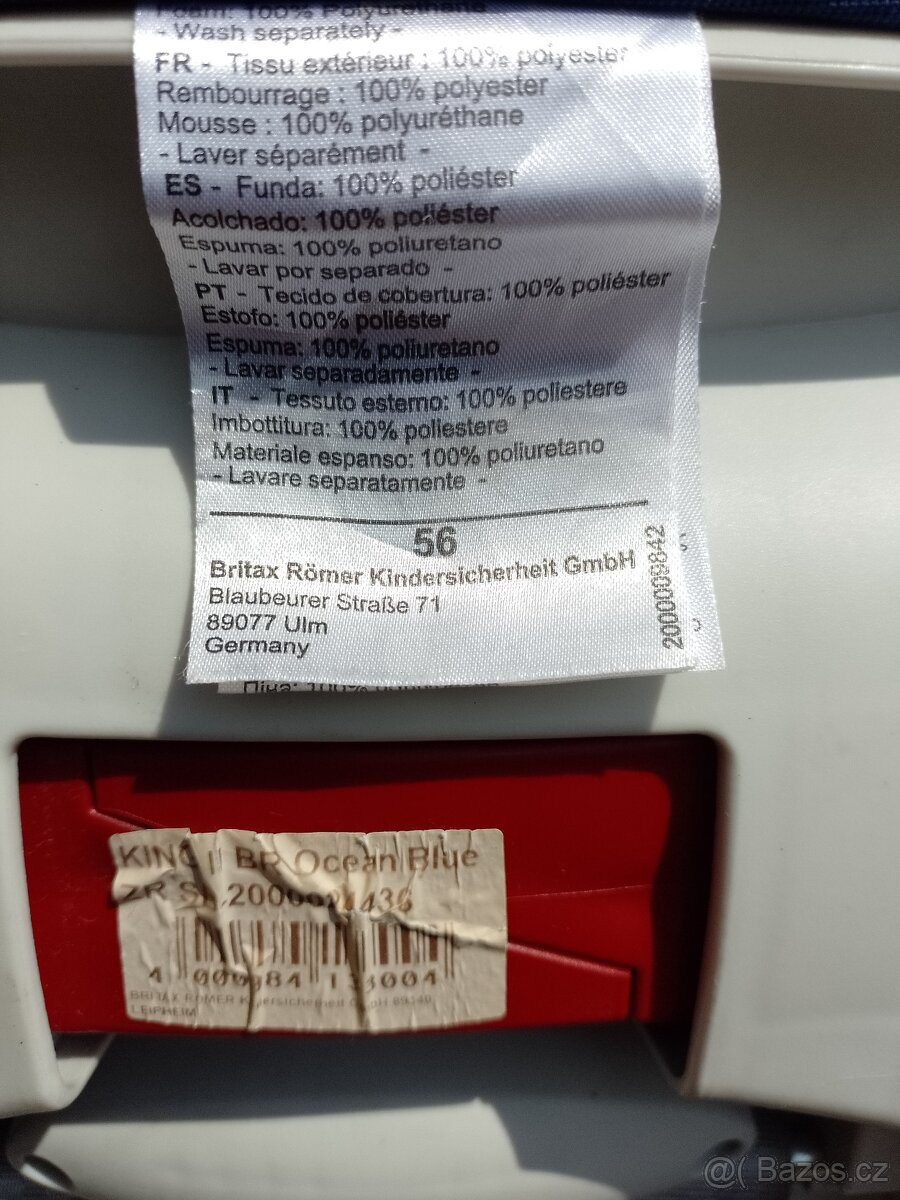 Autosedačka Britax Römer King II - 5