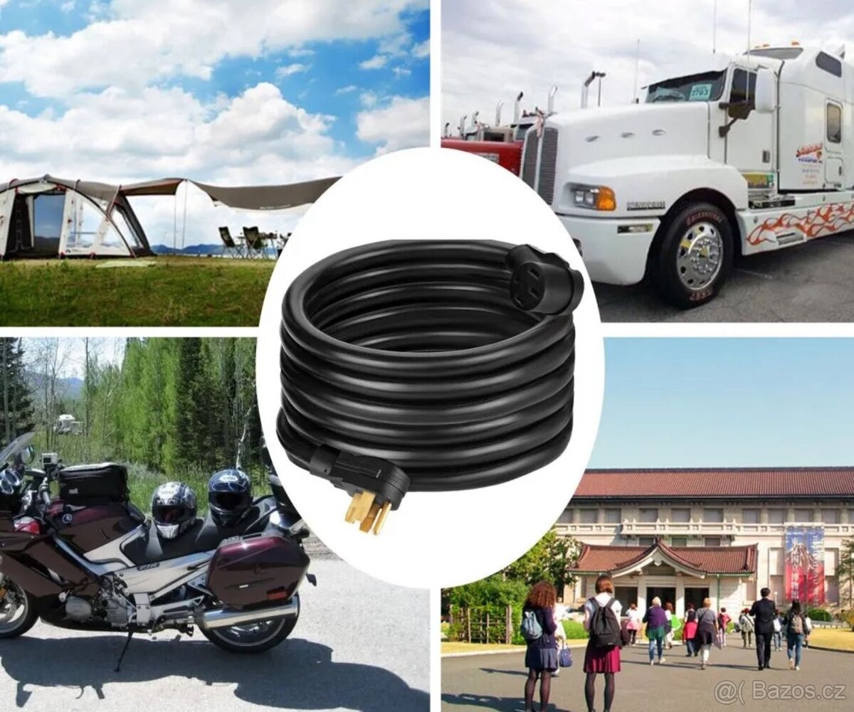 15m prodlužovací kabel 8AWG/4C 40A - 5