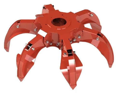 Polypový drapák, kovošrot, odpady, dřevo - 5