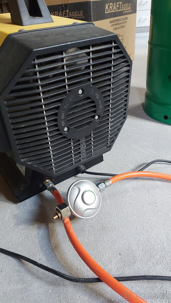 PLYNOVÝ OHŘÍVAČ 25 kW termostat + PB láhev - 5