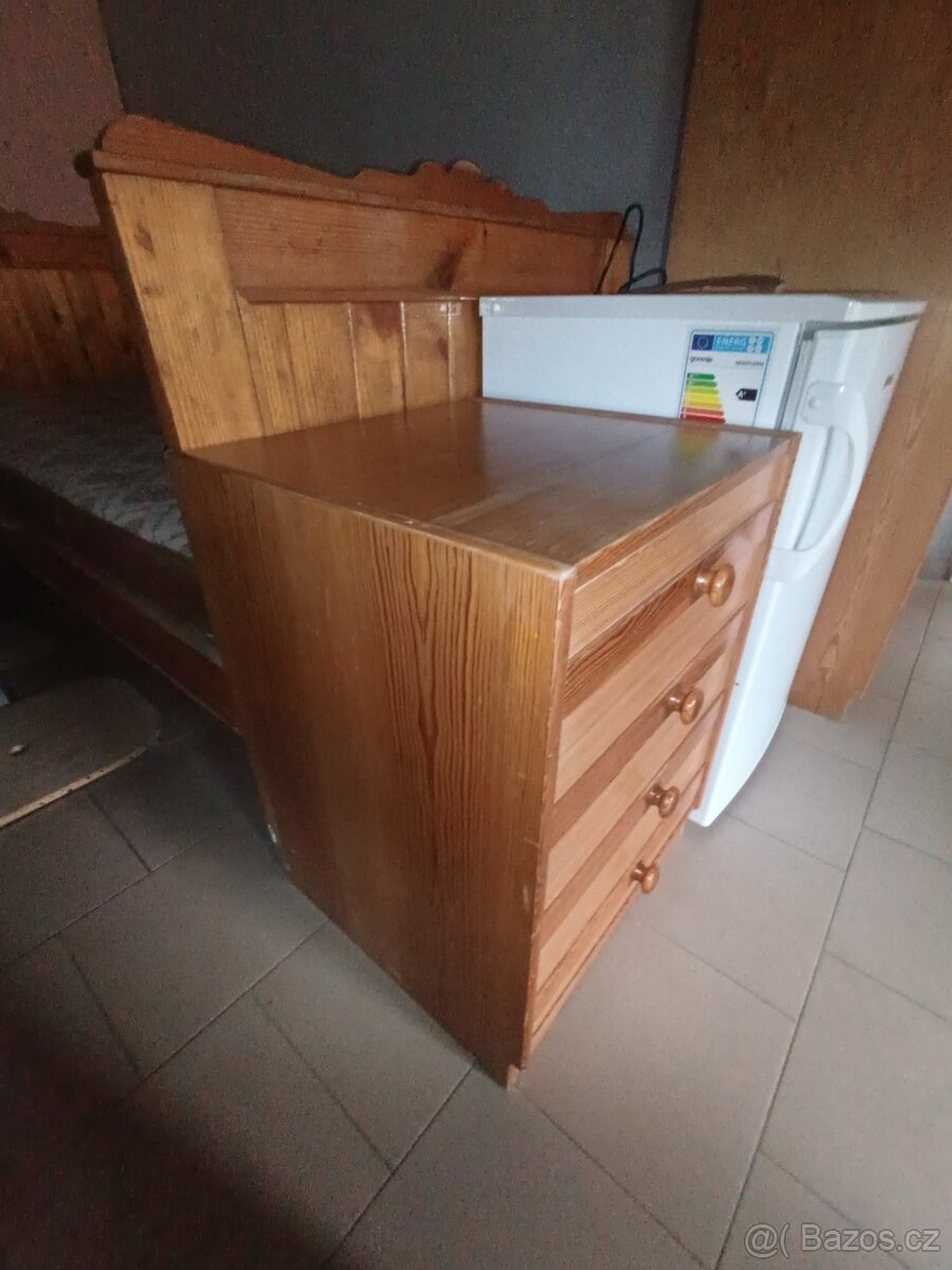 2x Postel 100x200 borovice masiv - 5