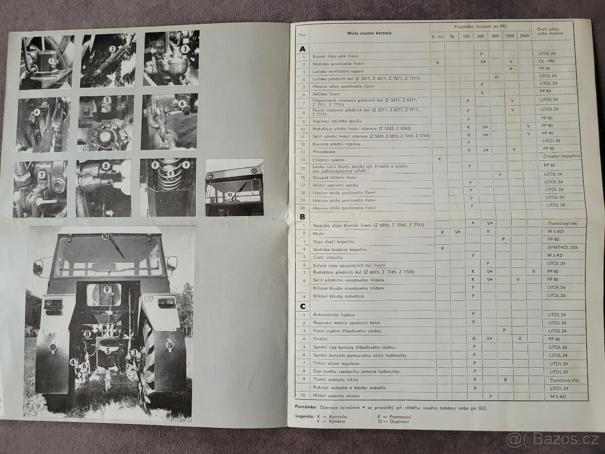Na Zetor 5211 až 7745 - 5