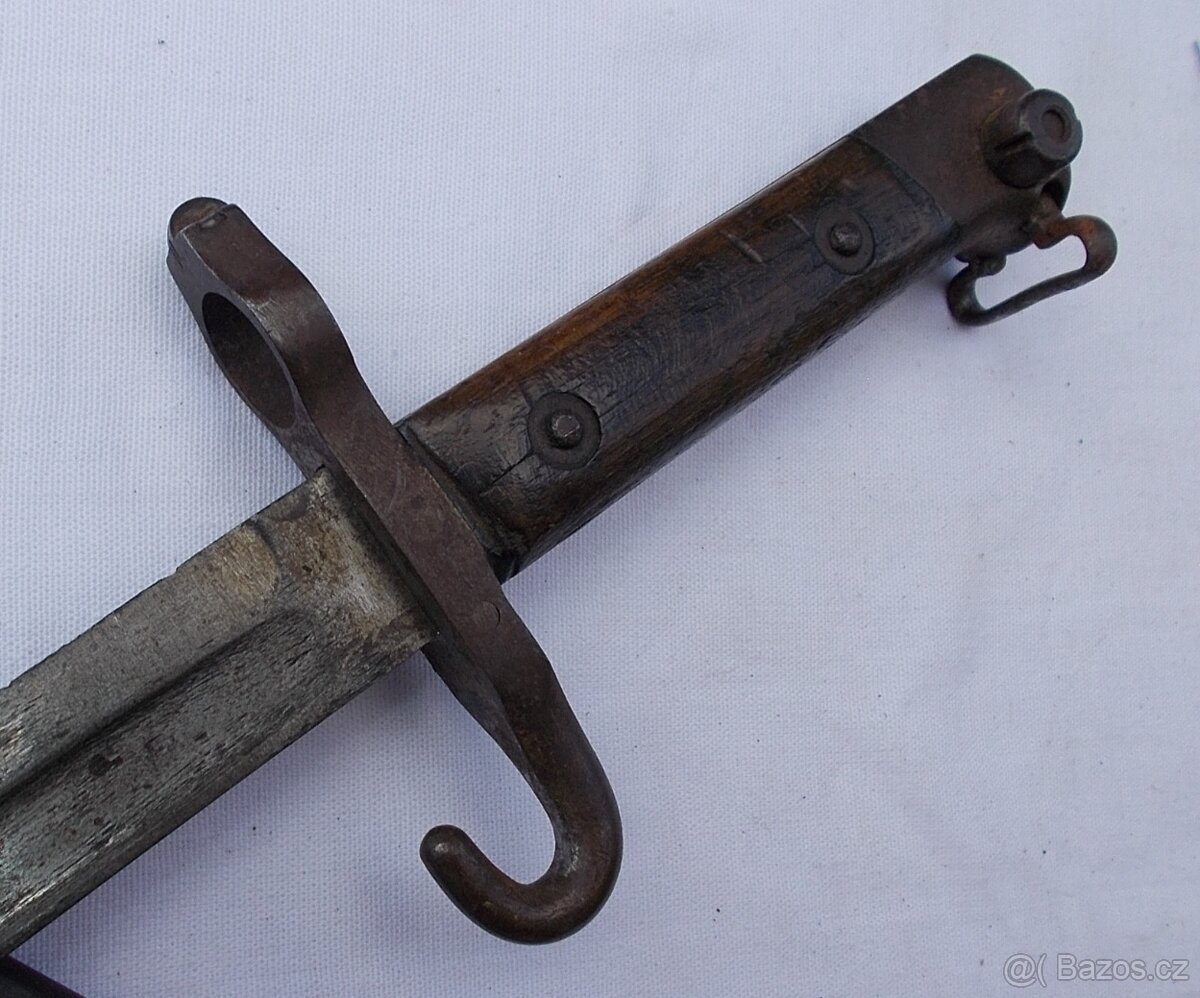 R.U. bodák, bajonet Mannlicher M95 s muškou. - 5