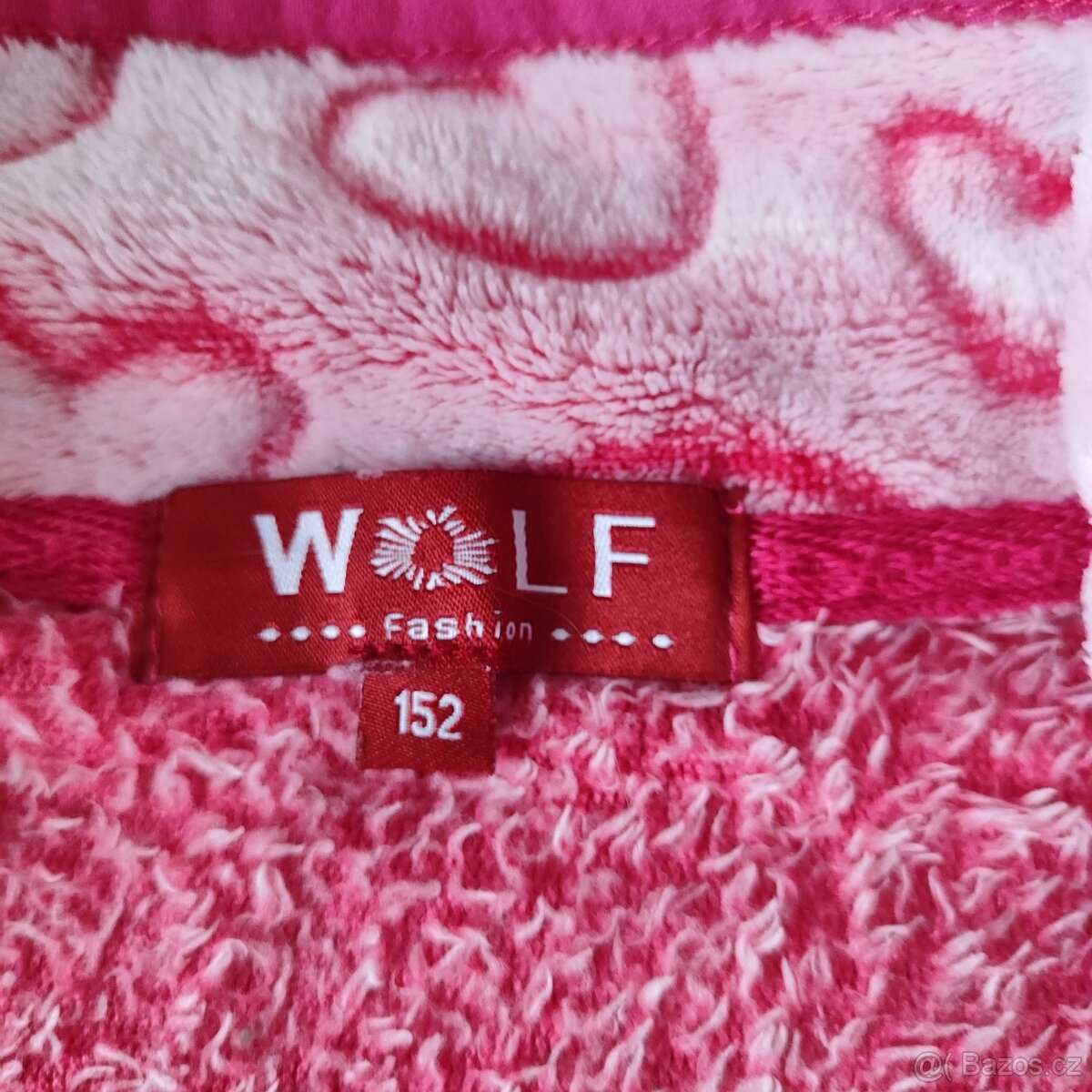Krásná flísová mikina se srdíčky WOLF 152 - 5