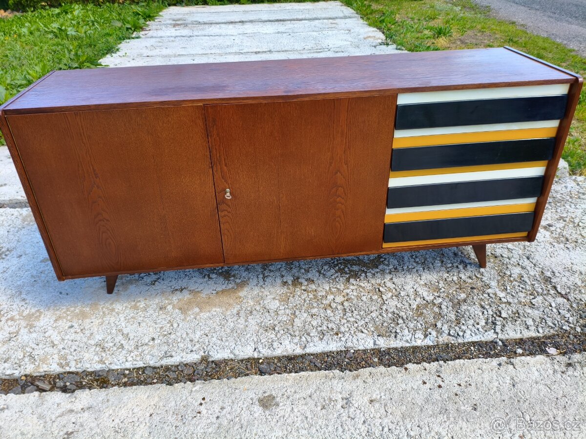 Jiroutek žlutočerná retrokomoda dlouhá - 5