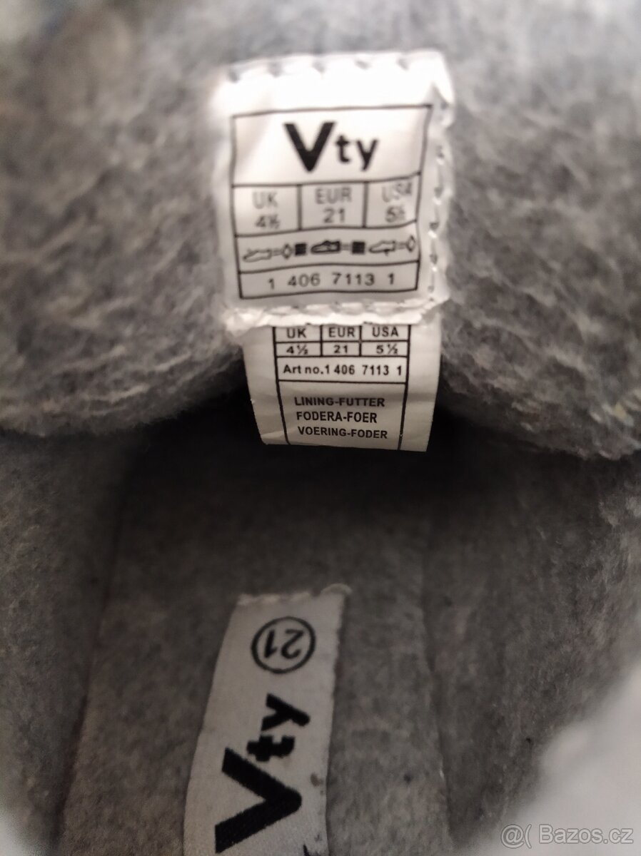 dětské zimní boty vel. 21, zn. Vty - 5