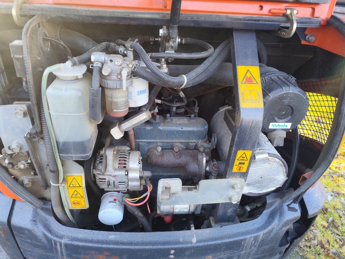 Minibagr Kubota KX016-4, rok 2017, 1800mth TOP - 5