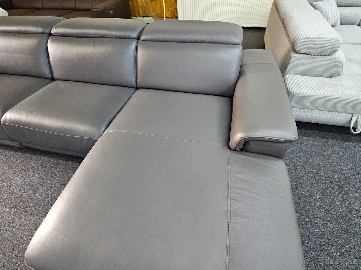 Kožená sedací souprava el.polohovací - 5