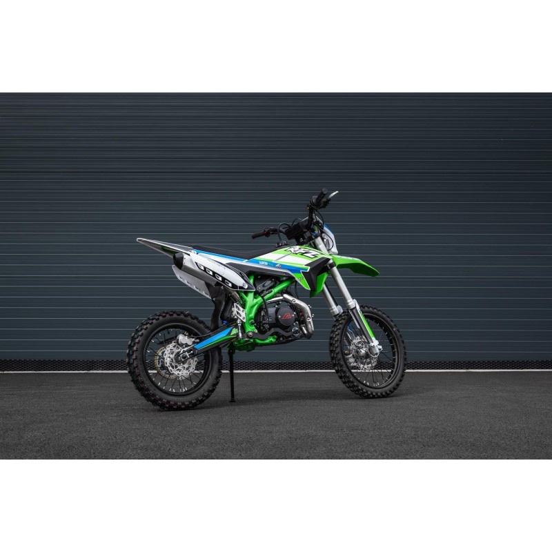 Pitbike Leramotors Thunder 125ccm, kola 17/14, zelená