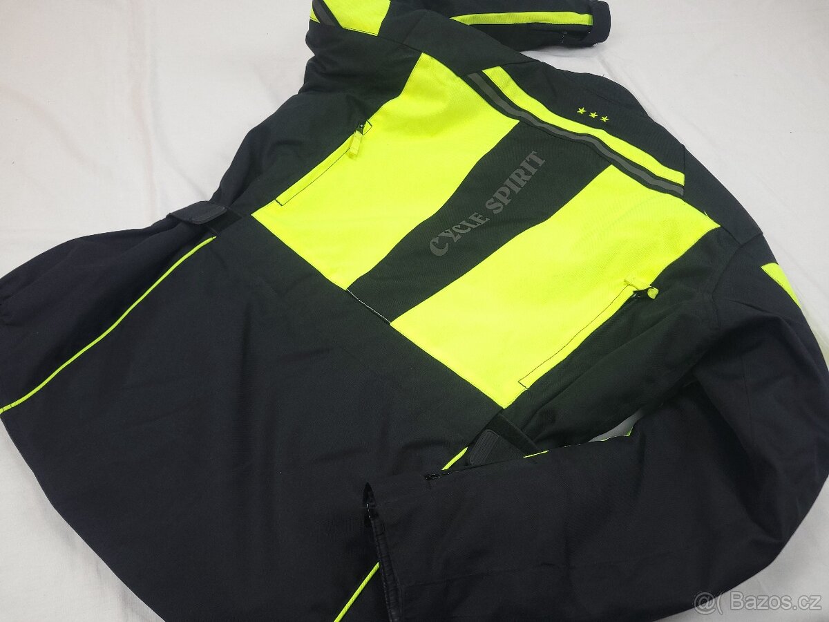 CS Neon/Fastway pánska textilná moto kombinéza cordura 2XL 5 - 5