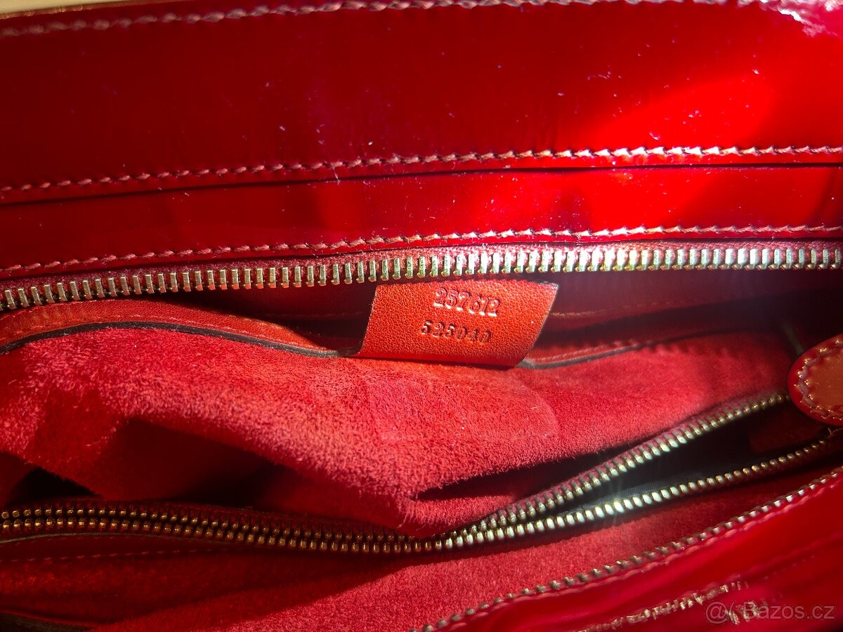 Kabelka Red Gucci Guccissima Mayfair Tote Bag - 5