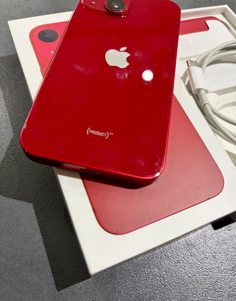 Prodám iPhone 13 Mini 128GB RED - 5