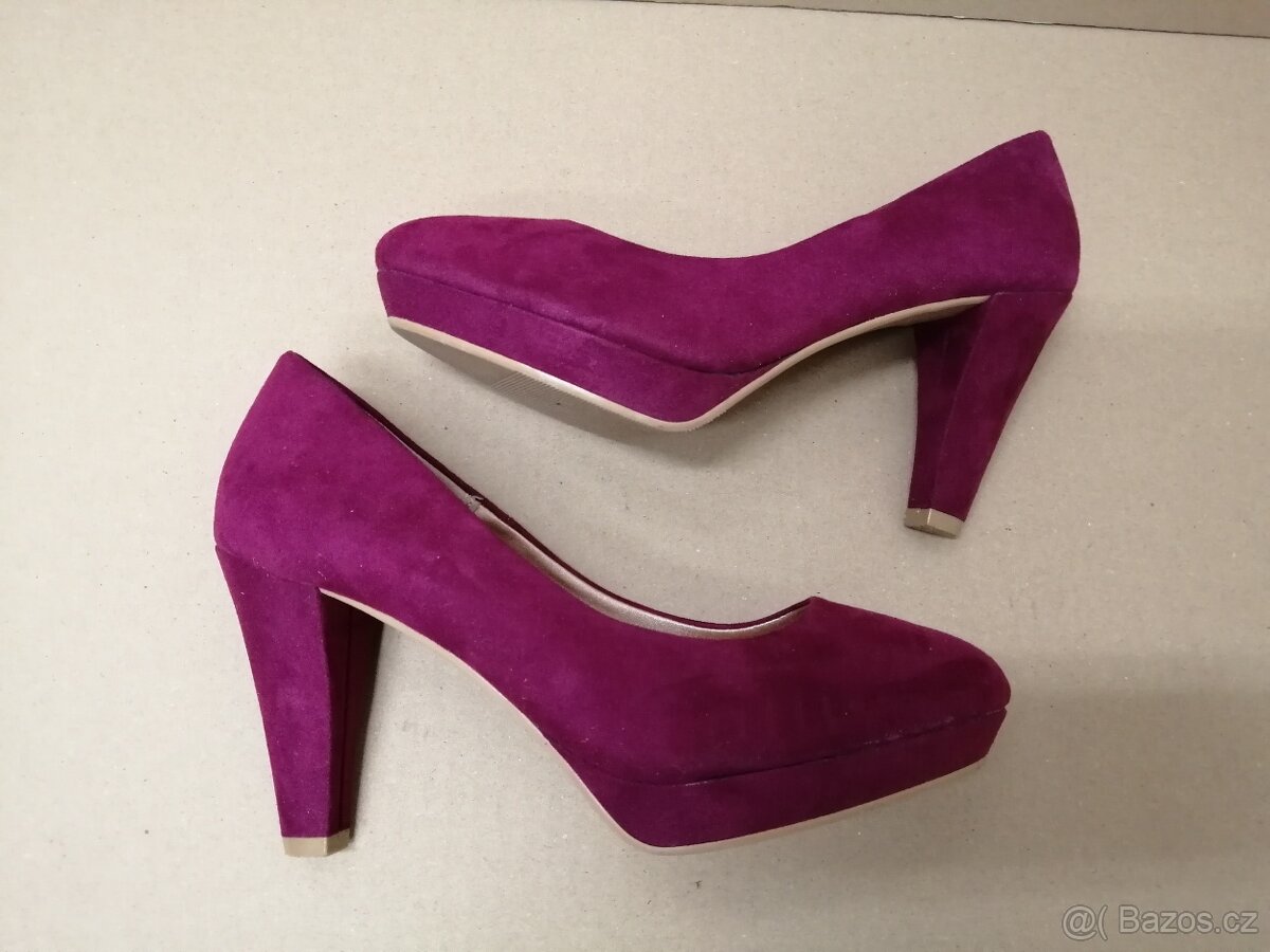 Fialové-fuchsiové lodičky vel.38 - 5